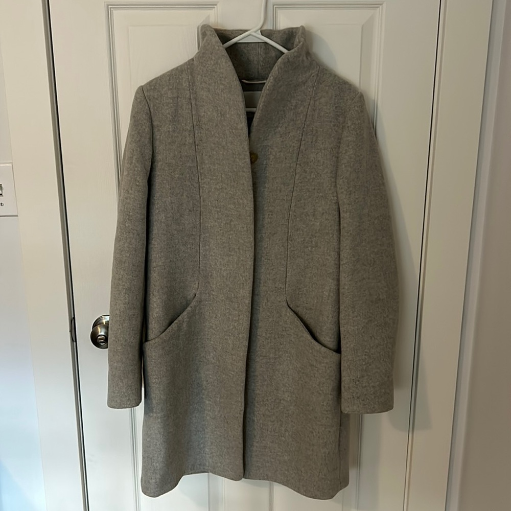 Elegant Gray Wilfred Women's Pea Coat